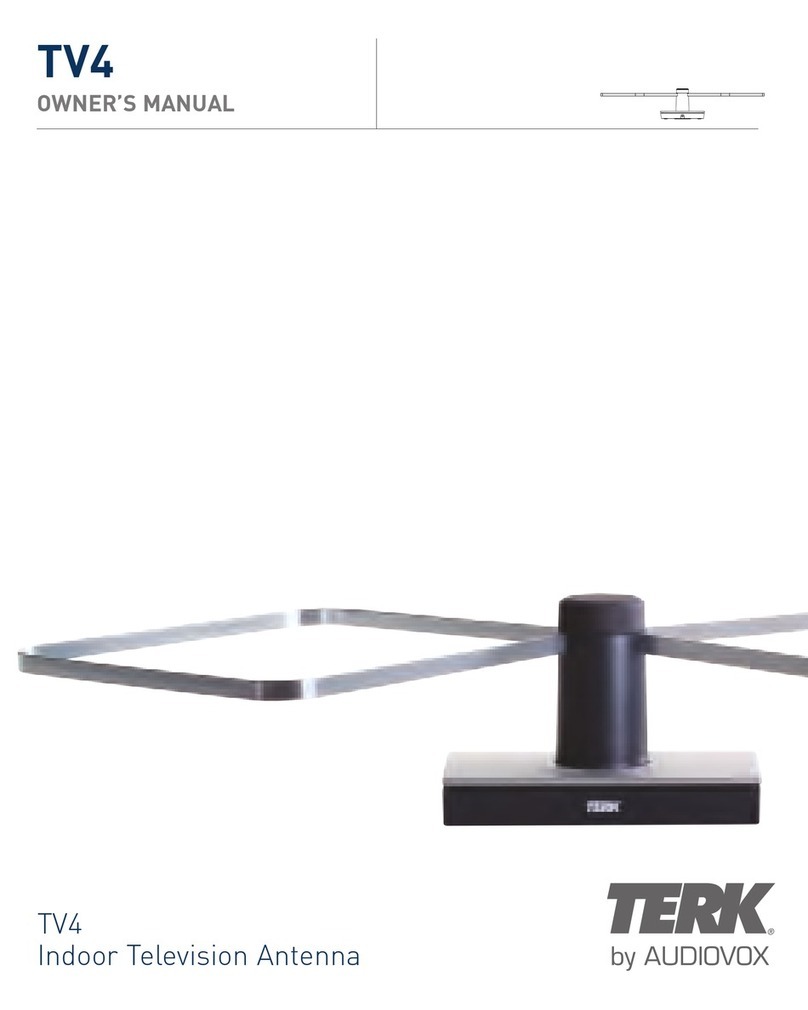 Audiovox TERK TV4 owner's manual