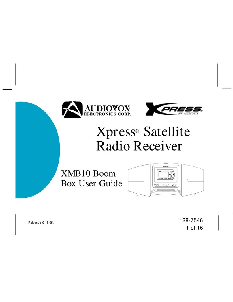 Audiovox Xpress XMB10 User manual