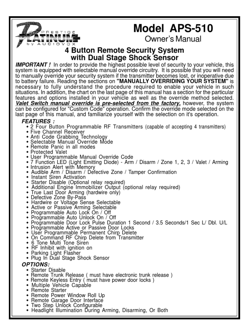 Audiovox APD-510 User manual