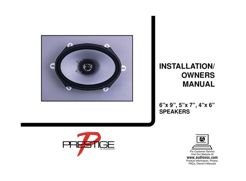 Audiovox Prestige PS-2461 Operating instructions