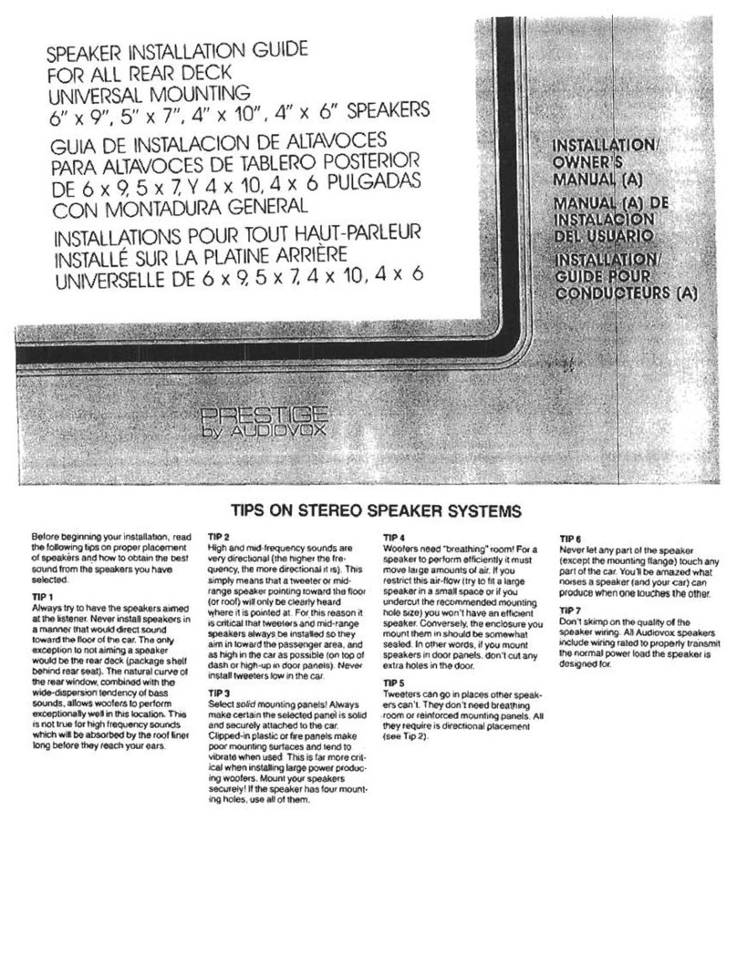 Audiovox Portable Speaker user manual