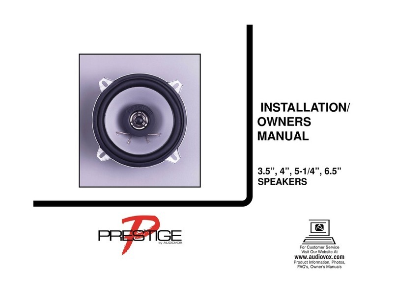 Audiovox Prestige PS-2351 Operating instructions