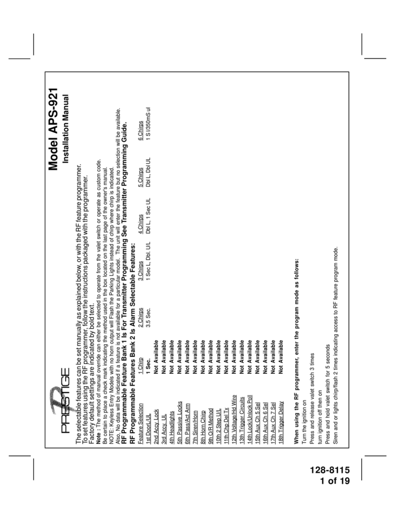 Prestige Prestige 128-8115 User manual