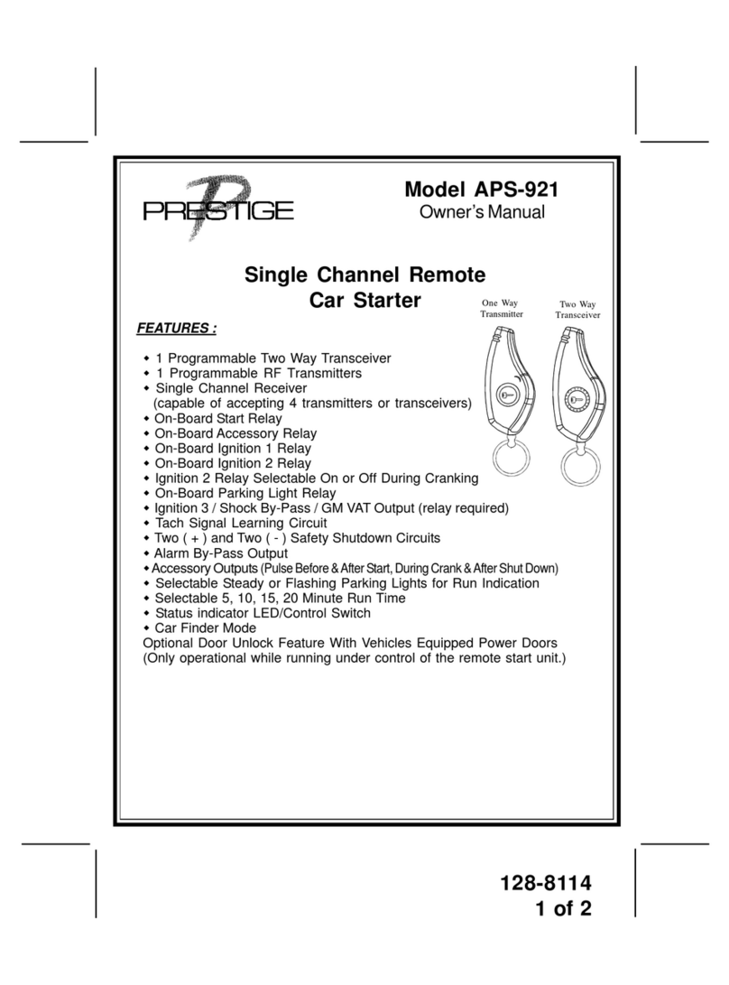Prestige Prestige APS-921 User manual