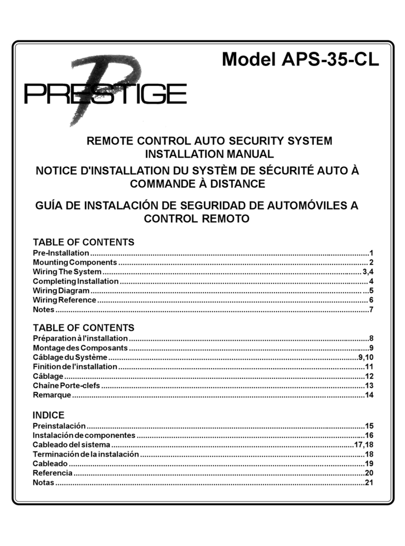 Prestige Prestige 128-4864 installation manual