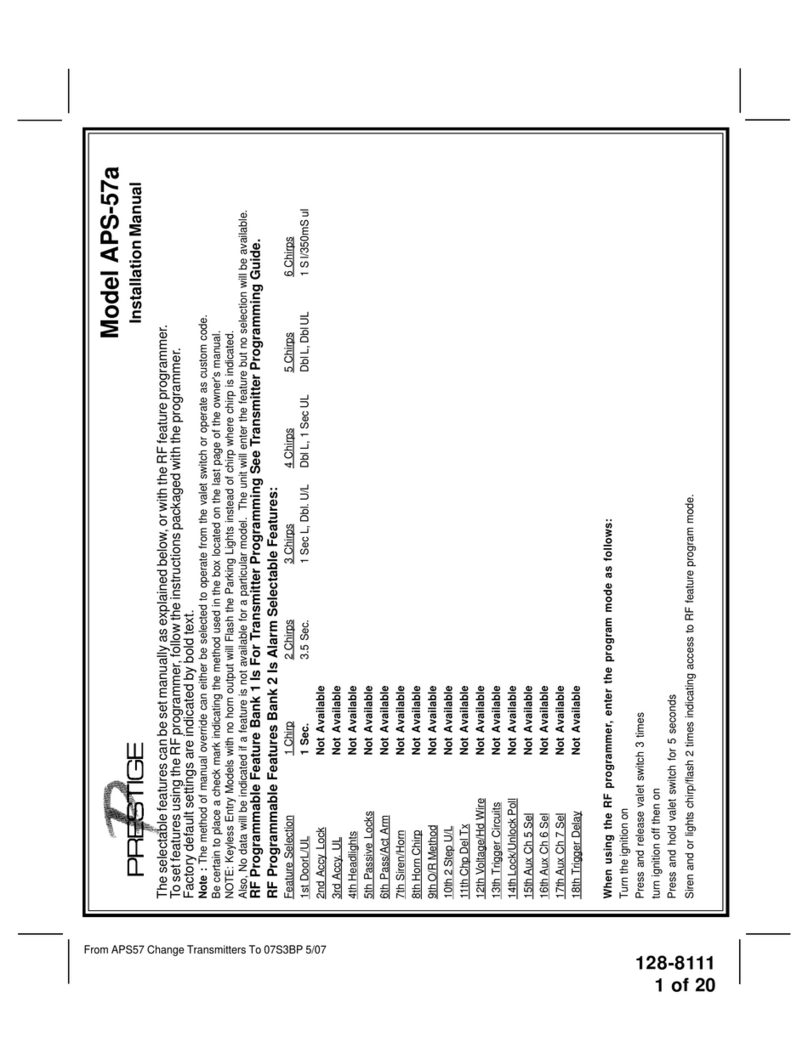 Prestige Prestige 07S3BP User manual