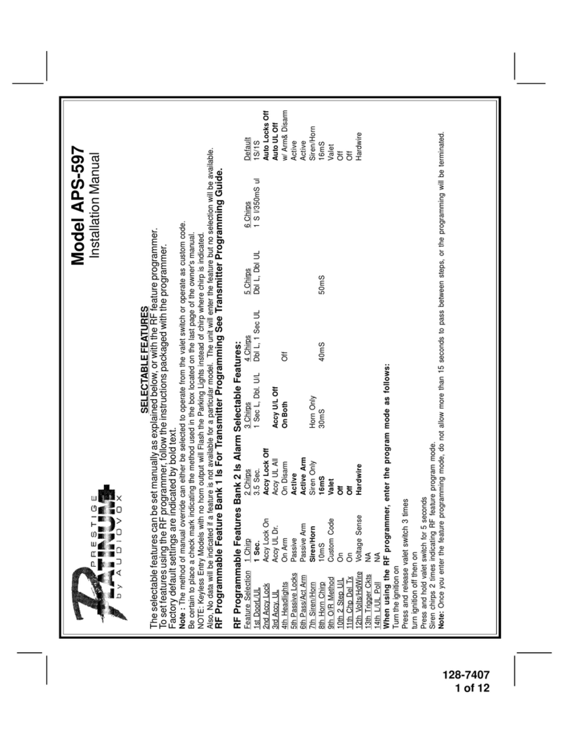 Prestige Platinum+ APS-597 User manual