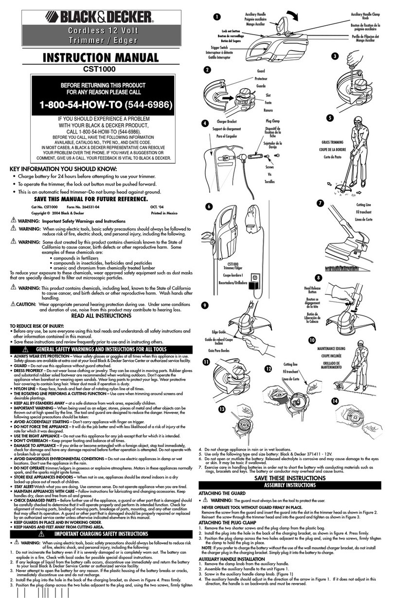 Black & Decker CST1000 User manual