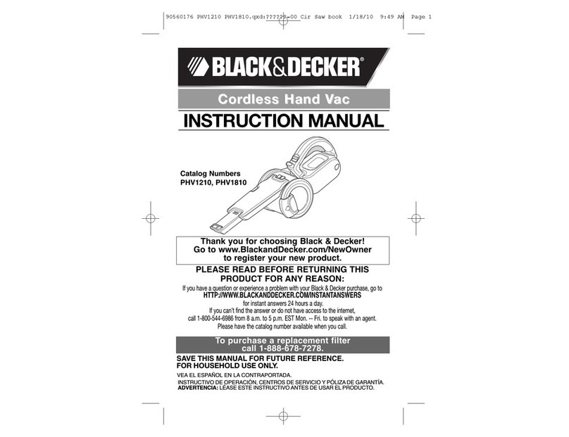 Black & Decker PHV1210 User manual