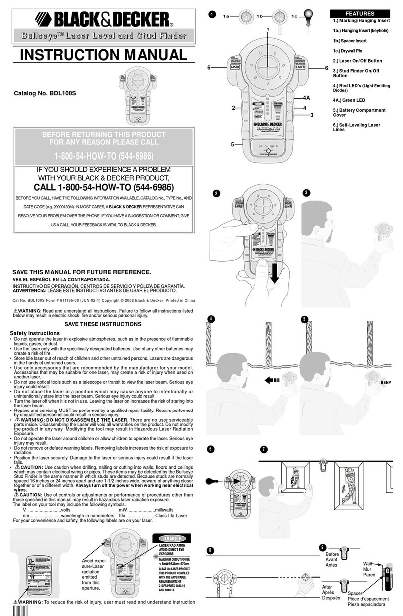 Black & Decker Bullseye 611195-00 User manual