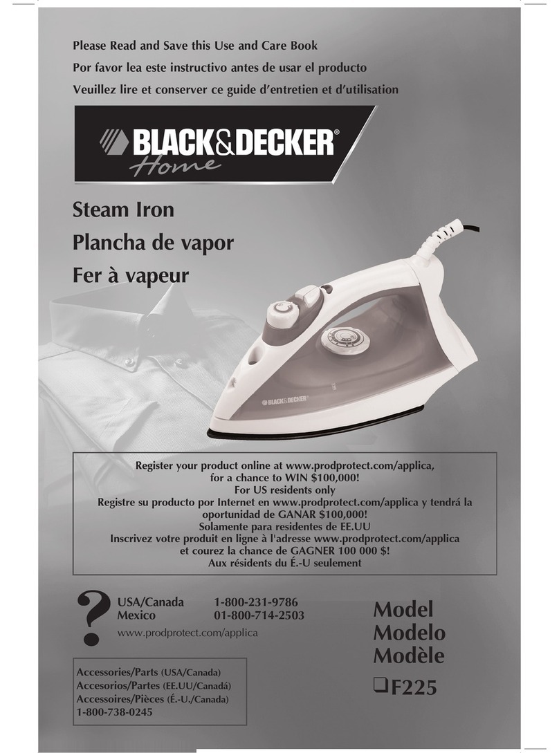 Black & Decker F225 Installation instructions Black & Decker F225 Installation instructions