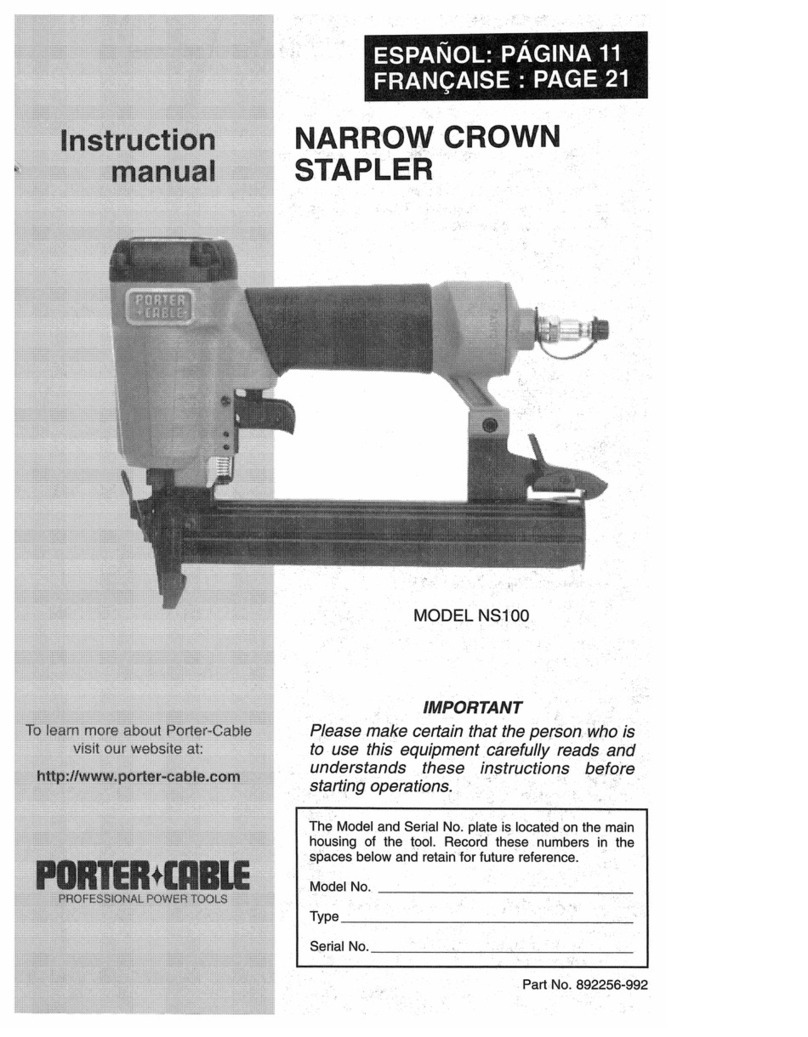 Porter-Cable NS100 instruction manual