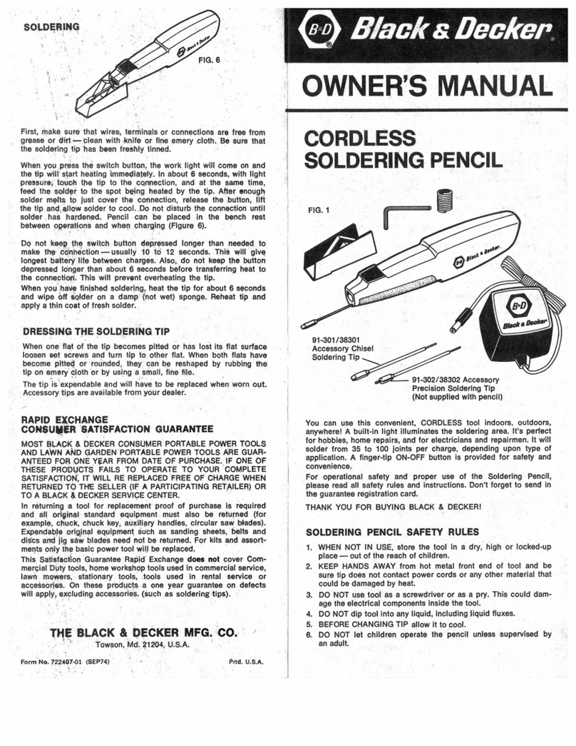 Black & Decker 722407-01 owner's manual