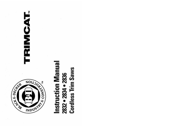 Black & Decker TRIMCAT 2832 User manual