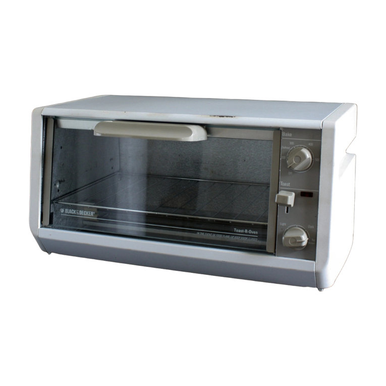Black & Decker TOAST-R-OVEN TR0200 Series Installation instructions