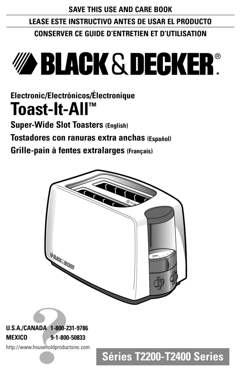 Black & Decker T2200-T2450 Installation instructions