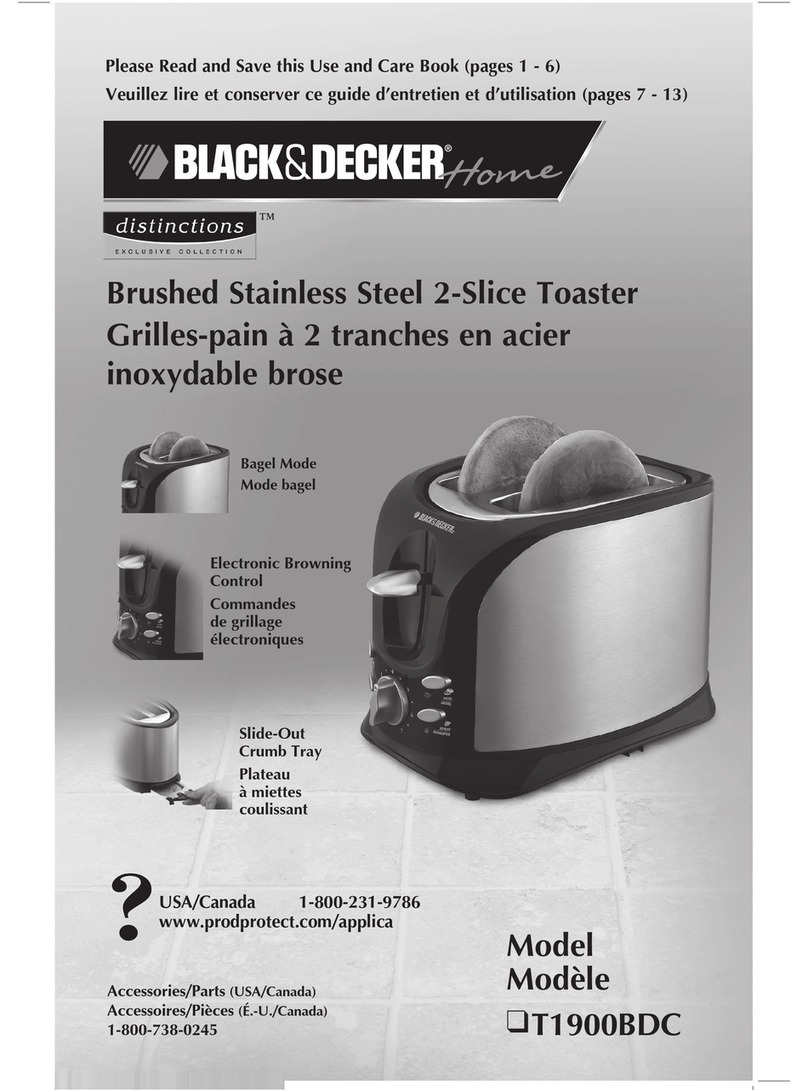 Black & Decker Distinctions T1900BDC Installation instructions