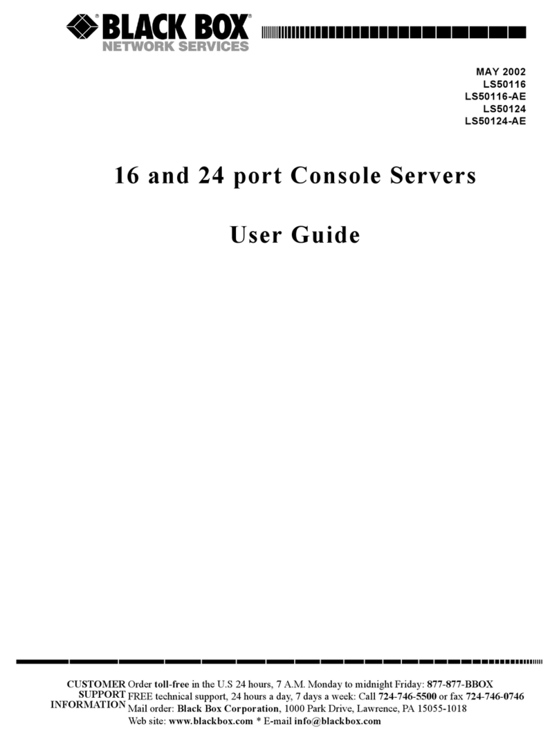 Black Box 16-Port Rackmount 10/100 user guide