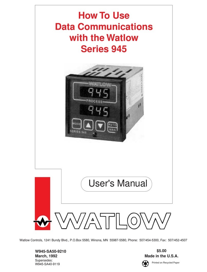 Watlow Electric 945 Series How to use