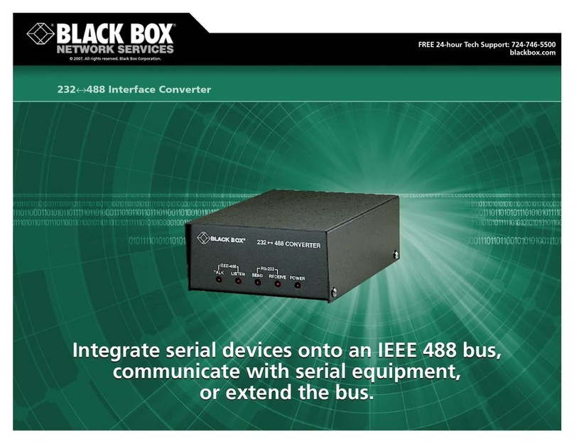 Black Box 232<->488 Converter IC026A-R3 User manual
