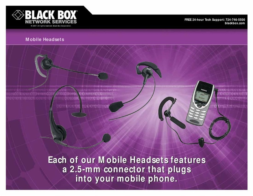Black Box Mobile Headset User manual