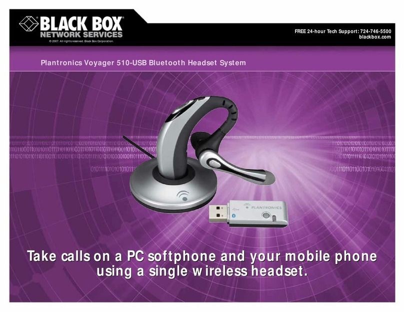 Black Box Plantronics Voyager 510-USB User manual