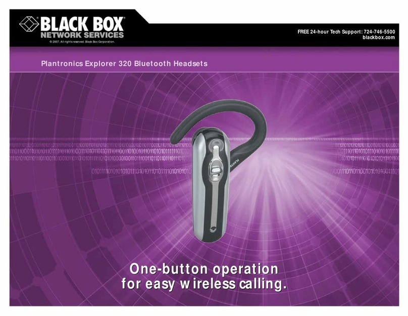 Plantronics Explorer 320 Specifications