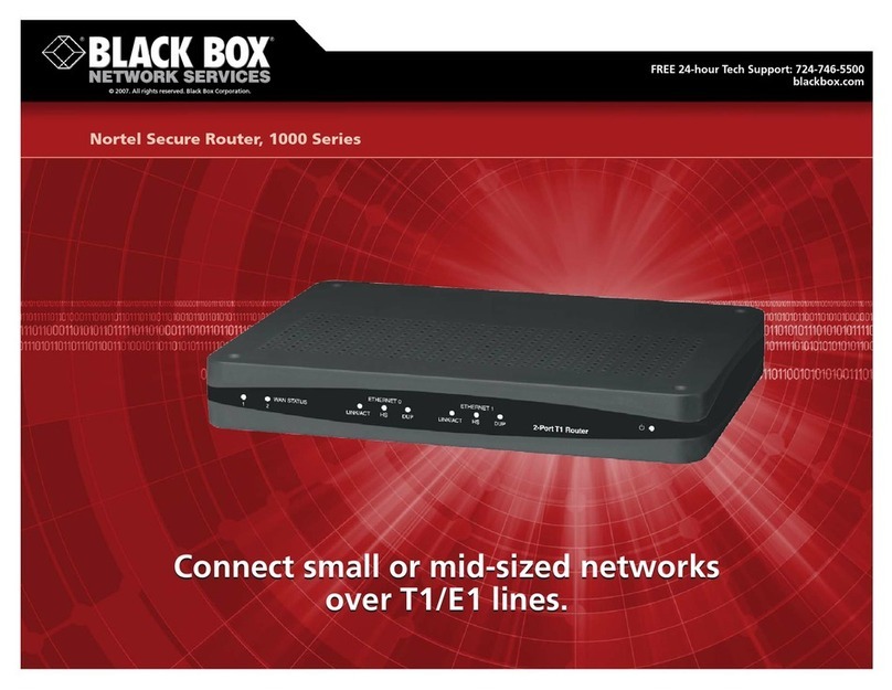 Black Box 1000 Series Specification sheet