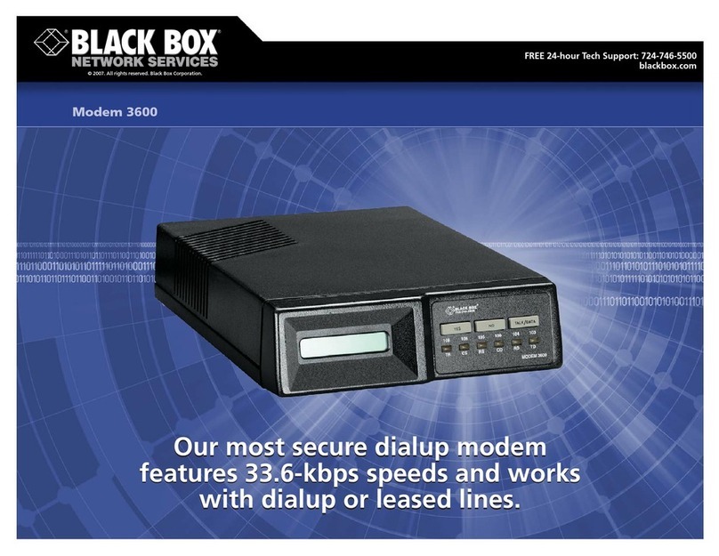 Black Box 3600 User manual