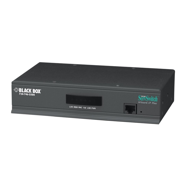 Black Box Wizard IP Plus ServSwitchTM User manual