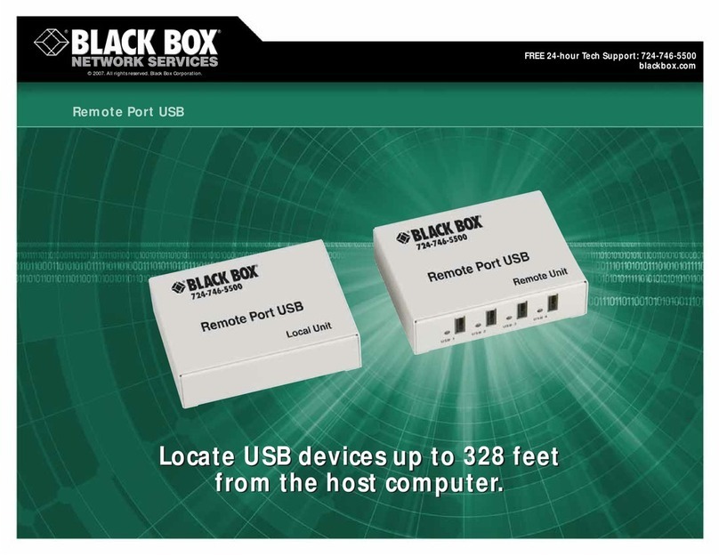 Black Box Remote Port USB User manual