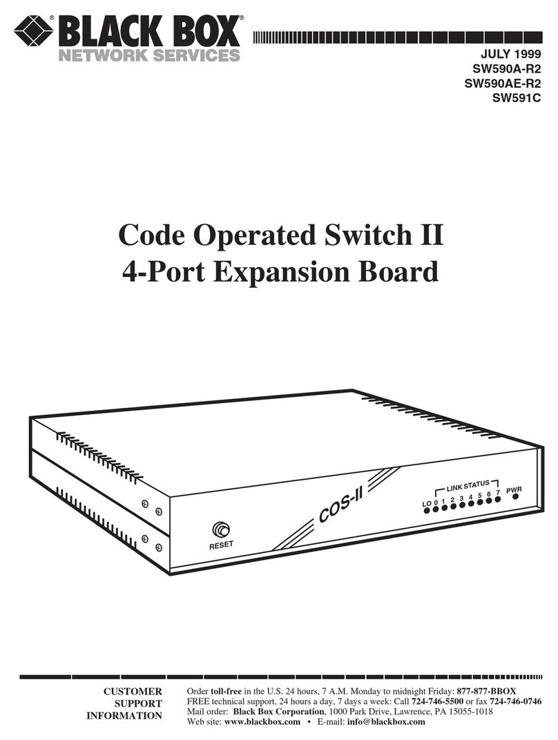 Black Box SW591C manual