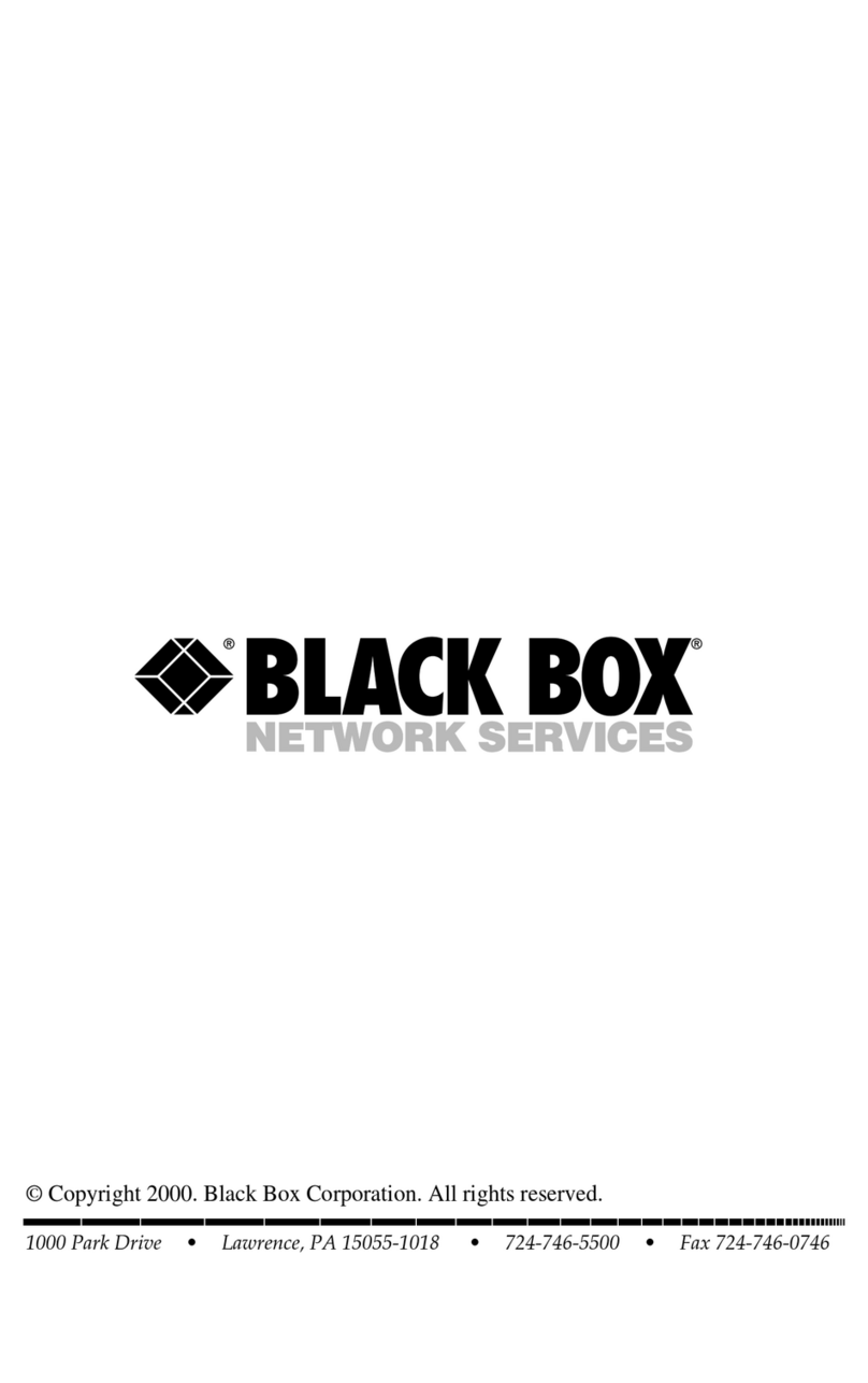 Black Box PC470C installation manual