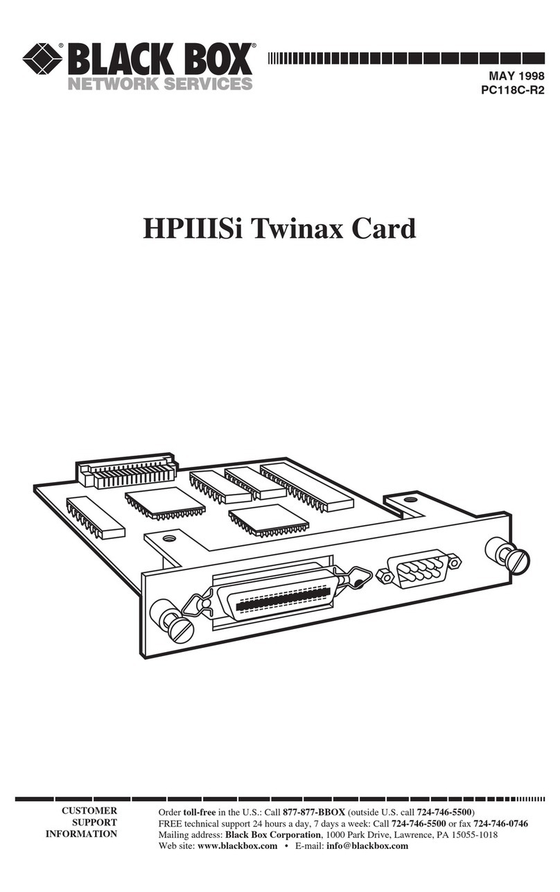 Black Box PC118C-R2 User manual
