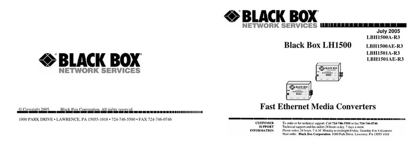 Black Box LBH1500A User manual
