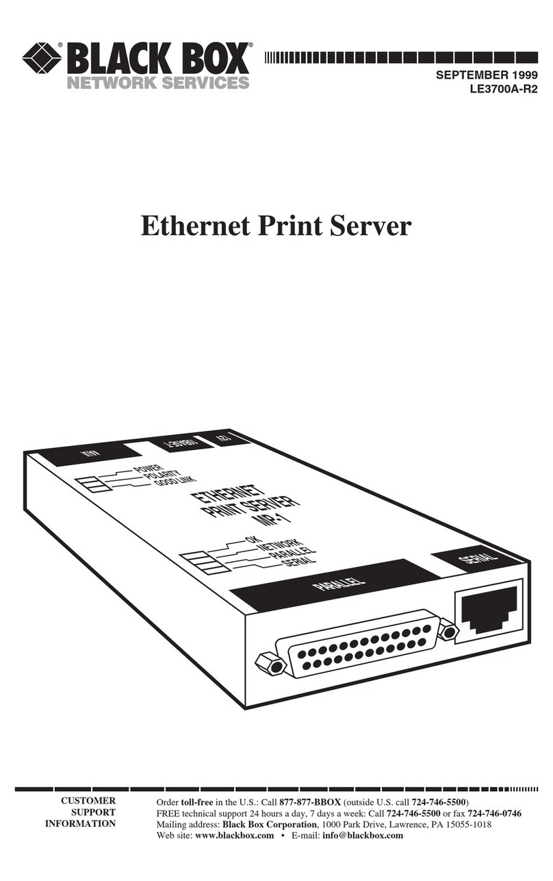 Black Box LE3700A-R2 manual