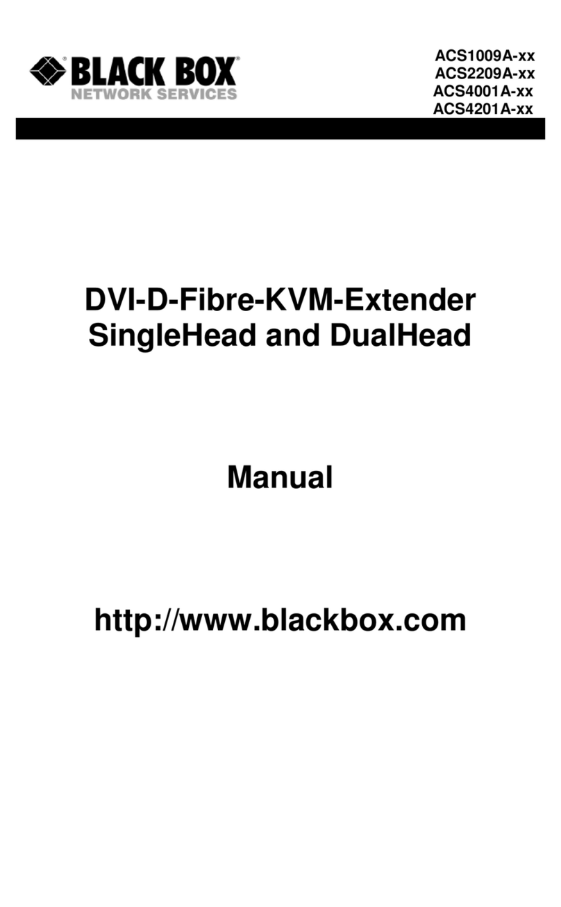 Black Box ACS1009A-xx User manual Black Box ACS1009A-xx User manual