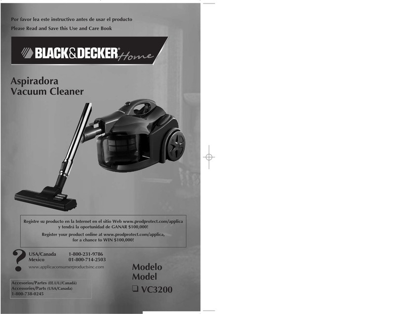 Black & Decker VC3200 Installation instructions