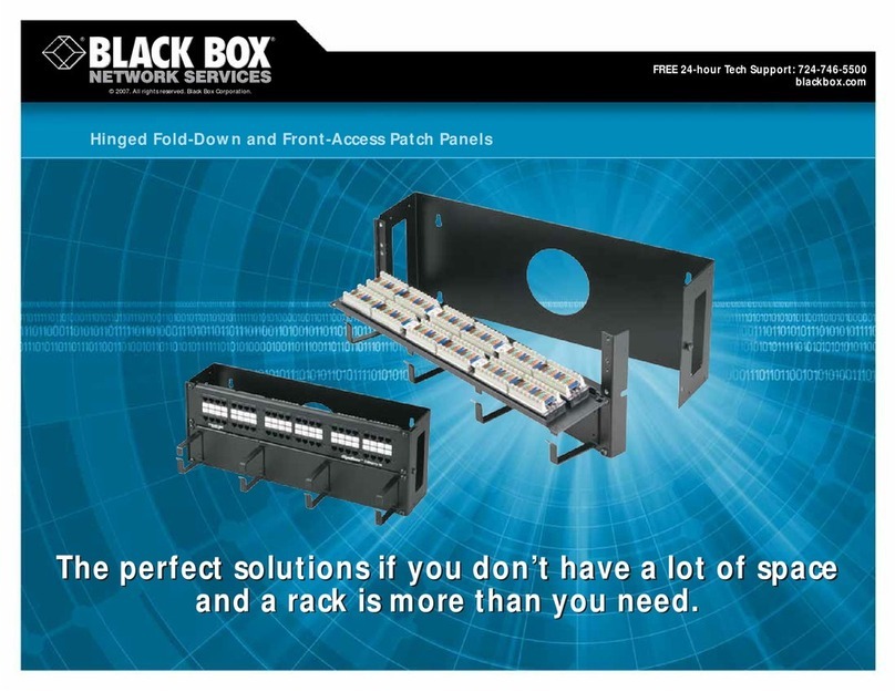 Black Box Hinged Fold-Down and Front-Access Patch... Specifications