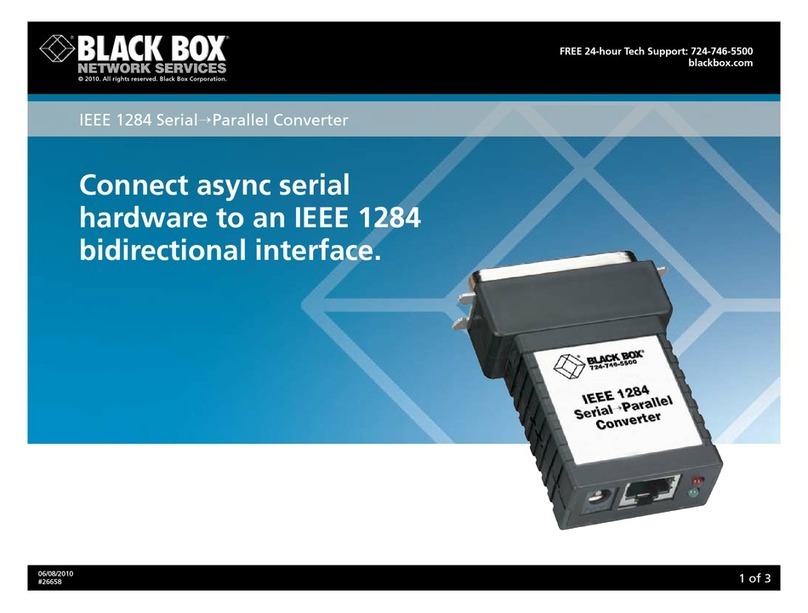 Black Box PI049A User manual