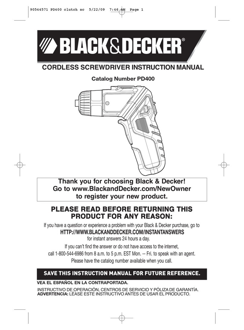 Black & Decker 90544571 User manual