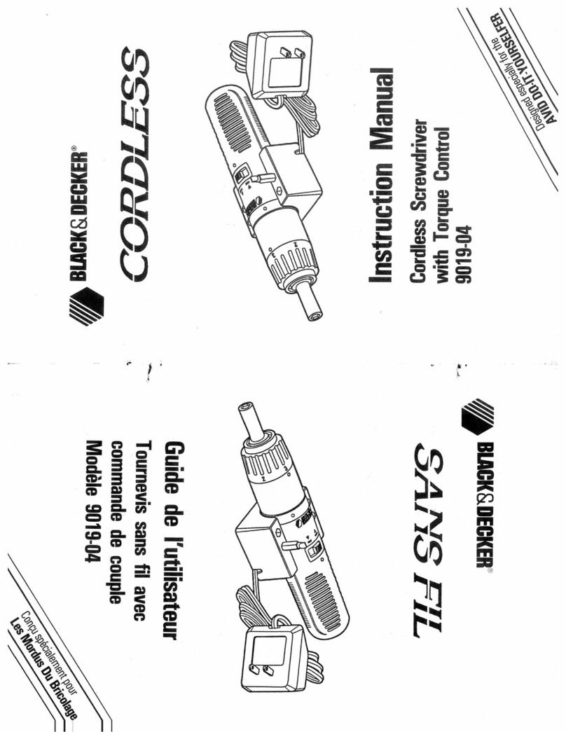 Black & Decker 9019-04 instruction manual