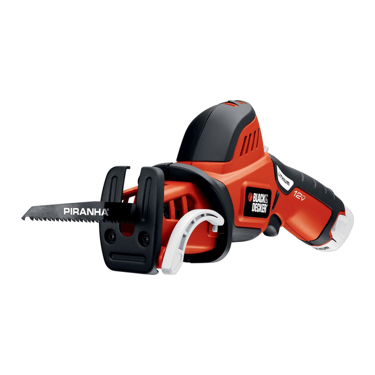 Black & Decker PIRANHA PURNING SAW PSL12 User manual