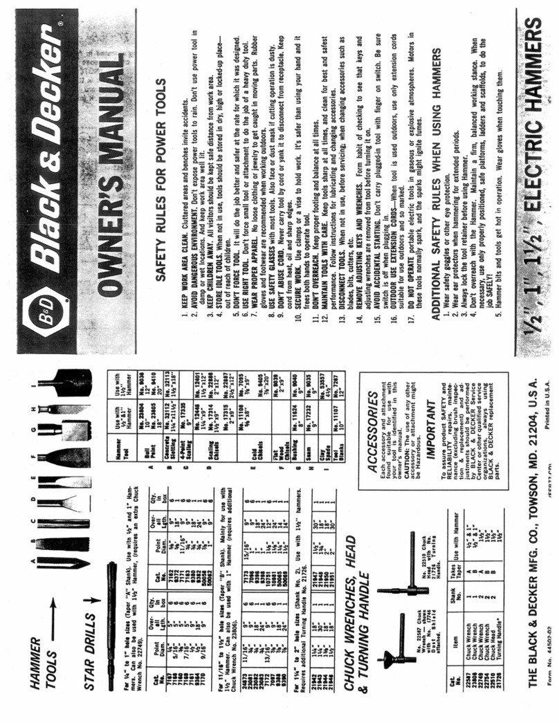 Black & Decker 1 1/2" User manual Black & Decker 1 1/2" User manual