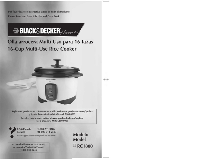 Black & Decker RC1800 Installation instructions