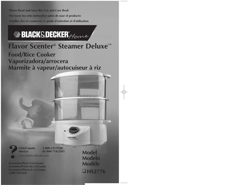 Black & Decker HS2776 Installation instructions