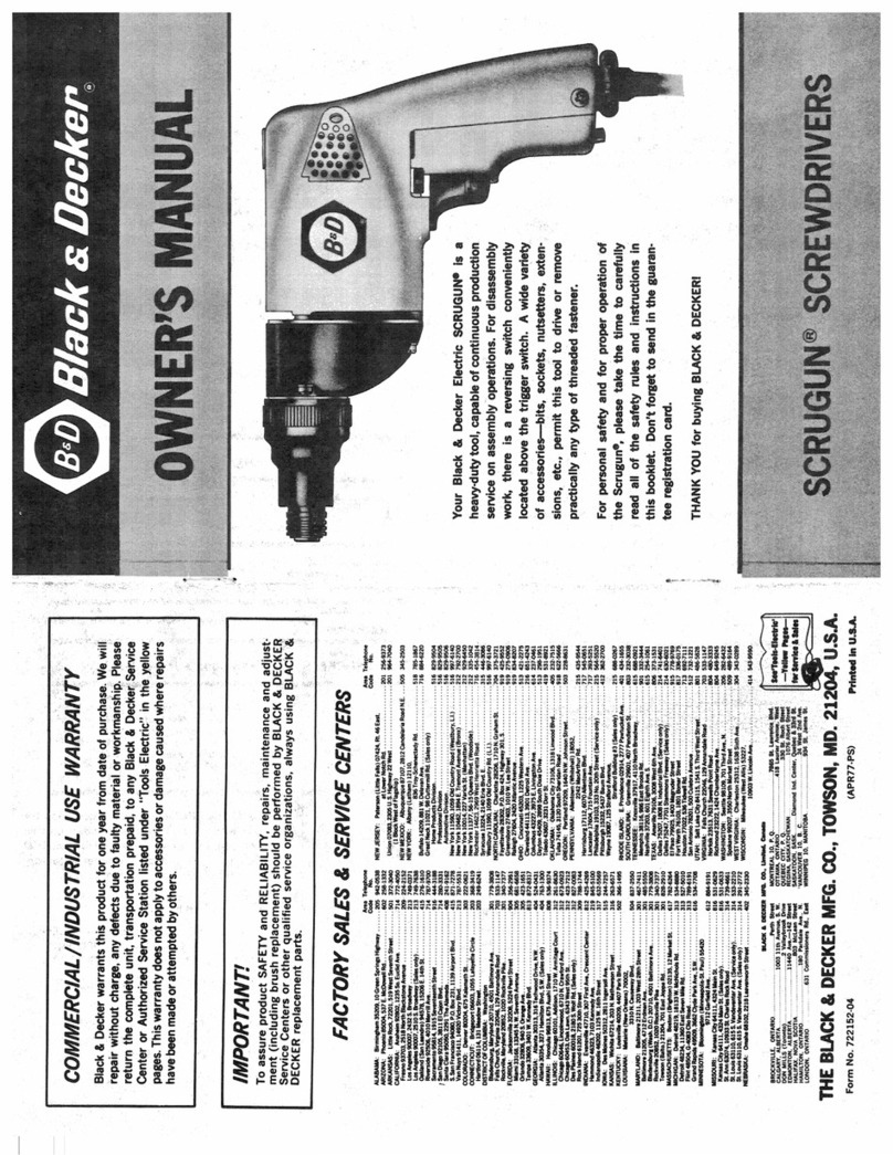 Black & Decker Scrugun 722152-04 User manual