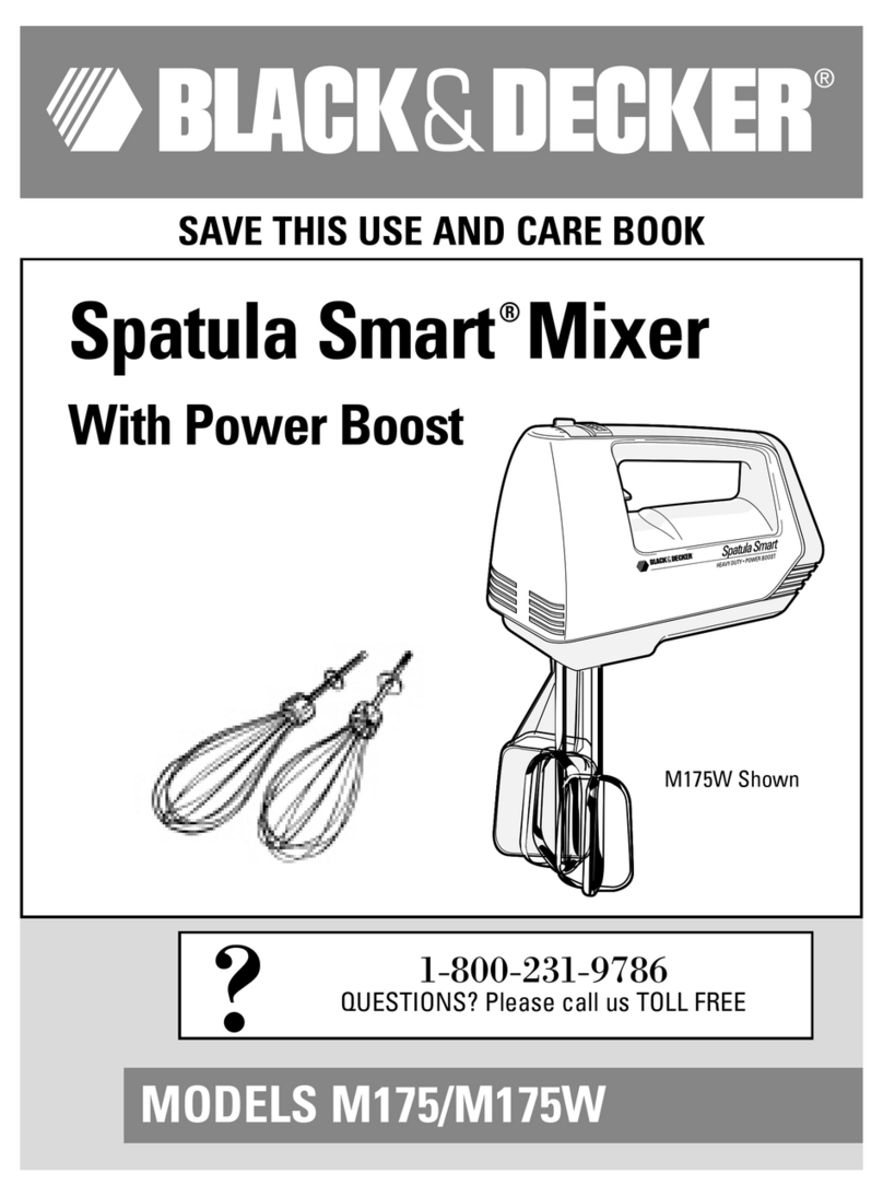 Black & Decker Spatula Smart M175 Installation instructions