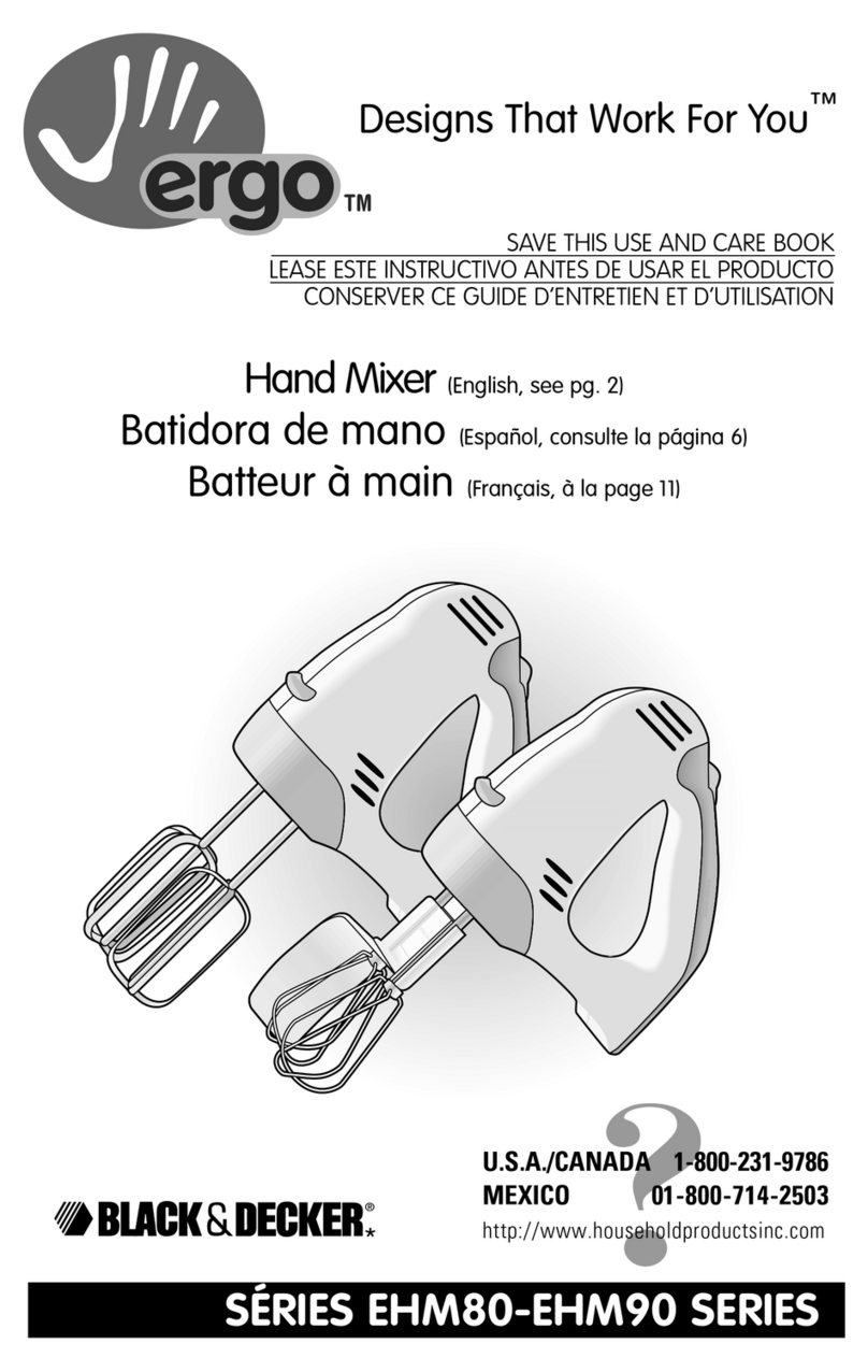 Black & Decker EHM80 Series Installation instructions
