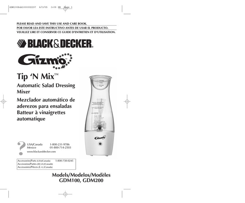 Black & Decker GDM100 Owner's manual